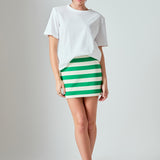 Stripe Terry Skirt