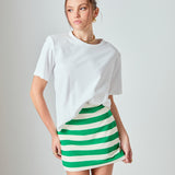 Stripe Terry Skirt