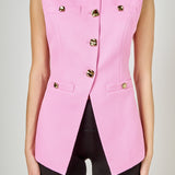 Gold Pointed Long Vest