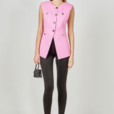 Gold Pointed Long Vest