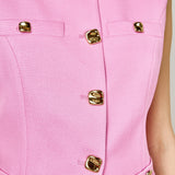 Gold Pointed Long Vest