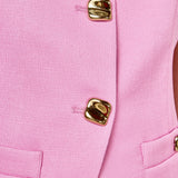 Gold Pointed Long Vest