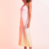 Ombre Sleeveless Midi Dress