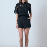 Lace Half Sleeves Top