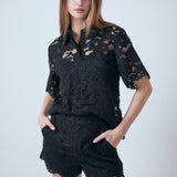 Lace Half Sleeves Top