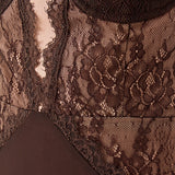 Lace See Through Midi Dress
