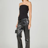Slit Detailed Knit Tube Top