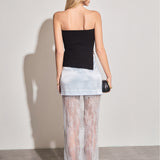 Slit Detailed Knit Tube Top