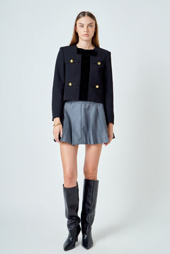 Velvet Contrast Jacket
