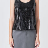 Sequin Sleeveless Top