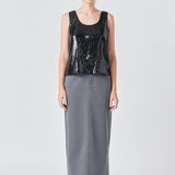 Sequin Sleeveless Top