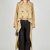 High Low Trench Coat