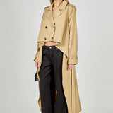 High Low Trench Coat
