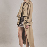 High Low Trench Coat
