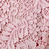 Rhinestone Bow Detailed Lace Sleeveless Midi Dress