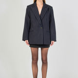 Oversized Pinstripe Blazer