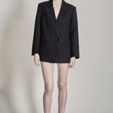 Oversized Pinstripe Blazer