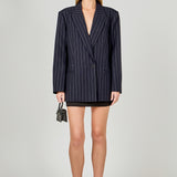 Oversized Pinstripe Blazer