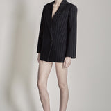 Oversized Pinstripe Blazer
