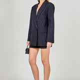 Oversized Pinstripe Blazer