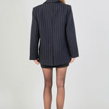 Oversized Pinstripe Blazer