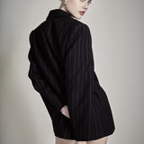 Oversized Pinstripe Blazer
