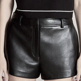 Jade Leather Shorts