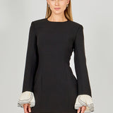 Ruffle Detailed Long Sleeve Mini Dress