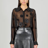 Floral Detail Shirt Blouse