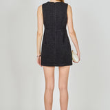 Pearl Bow Mini Dress