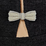 Pearl Bow Mini Dress