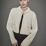 Cardigan Featuring Braided Trim and Bow Accents