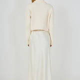 Cardigan Featuring Braided Trim and Bow Accents