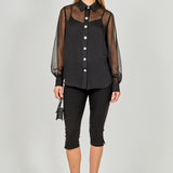 Volume Sleeve Shirt Blouse