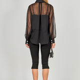 Volume Sleeve Shirt Blouse