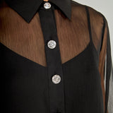 Volume Sleeve Shirt Blouse