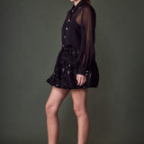 Volume Sleeve Shirt Blouse