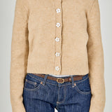 Floral Button Knit Cardigan