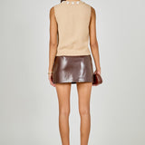 Floral Button Knit Vest