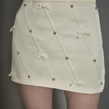 Bow Detail Mini Skirt