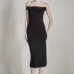 Bow Detailed Tube Midi Knit Dress – Endless Rose