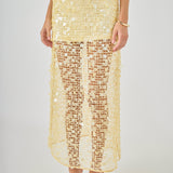 Sequin Mesh Maxi Skirt