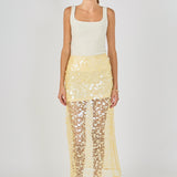 Sequin Mesh Maxi Skirt