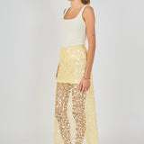 Sequin Mesh Maxi Skirt