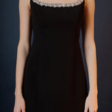 Alessia Rhinestone Tape Mini Dress