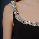 Alessia Rhinestone Tape Mini Dress