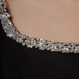 Alessia Rhinestone Tape Mini Dress