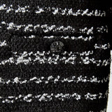 Feather Detailed Bow Tweed Jacket