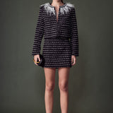 Striped Tweed Skirt