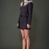Striped Tweed Skirt